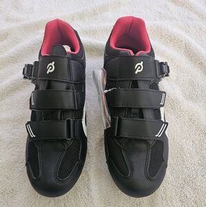 Peloton Black and Red Cycling Shoes